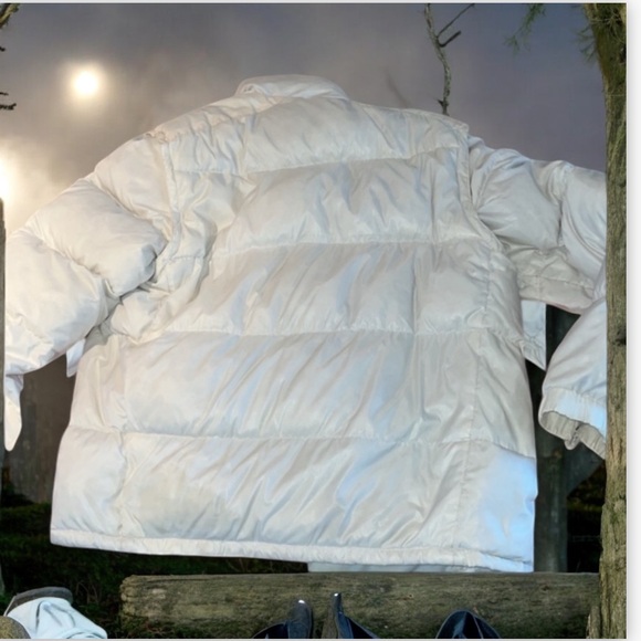 Moncler Armco Giubbotto Down Puffer Jacket / Vest Convertible Ivory Size 4 - Picture 5 of 13